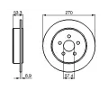 BOSCH Brzdov kotou - 270 mm BO 0986478514, 0 986 478 514