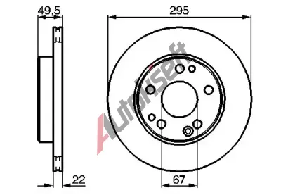 BOSCH Brzdov kotou - 295 mm BO 0986478525, 0 986 478 525