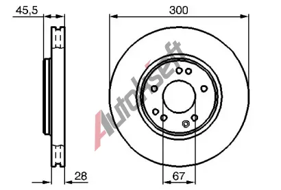 BOSCH Brzdov kotou - 300 mm BO 0986478526, 0 986 478 526