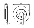 BOSCH Brzdov kotou - 256 mm BO 0986478531, 0 986 478 531