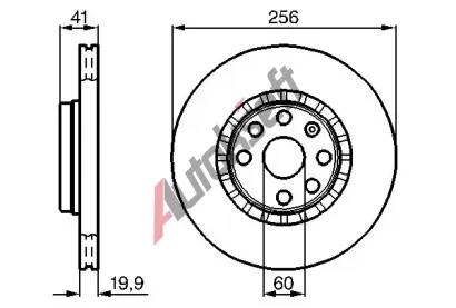 BOSCH Brzdov kotou - 256 mm BO 0986478535, 0 986 478 535