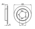 BOSCH Brzdov kotou - 290 mm BO 0986478539, 0 986 478 539