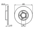 BOSCH Brzdov kotou - 288 mm BO 0986478545, 0 986 478 545