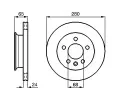 BOSCH Brzdov kotou - 280 mm BO 0986478548, 0 986 478 548