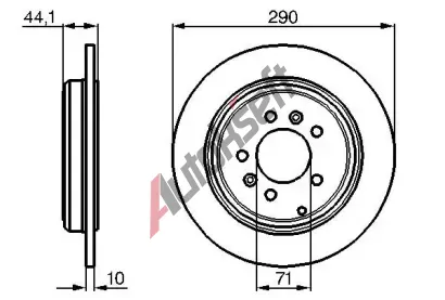 BOSCH Brzdov kotou - 290 mm BO 0986478556, 0 986 478 556