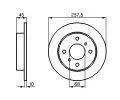 BOSCH Brzdov kotou - 258 mm BO 0986478564, 0 986 478 564