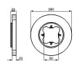 Brzdový kotouč BOSCH ‐ BO 0986478568 Brzdový kotouč BOSCH ‐ BO 0986478568