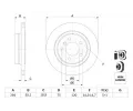 BOSCH Brzdov kotou - 294 mm BO 0986478570, 0 986 478 570