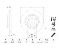 BOSCH Brzdov kotou - 300 mm BO 0986478571, 0 986 478 571