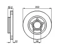 BOSCH Brzdov kotou - 269 mm ‐ BO 0986478574