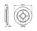 BOSCH Brzdov kotou - 253 mm BO 0986478605, 0 986 478 605