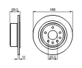BOSCH Brzdov kotou - 286 mm BO 0986478609, 0 986 478 609