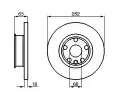 BOSCH Brzdov kotou - 282 mm BO 0986478613, 0 986 478 613