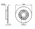 BOSCH Brzdov kotou - 239 mm BO 0986478620, 0 986 478 620