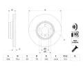 BOSCH Brzdov kotou - 334 mm ‐ BO 0986478623