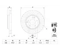 BOSCH Brzdov kotou - 288 mm BO 0986478624, 0 986 478 624