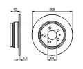 BOSCH Brzdov kotou - 295 mm BO 0986478628, 0 986 478 628