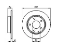 BOSCH Brzdov kotou - 261 mm BO 0986478633, 0 986 478 633