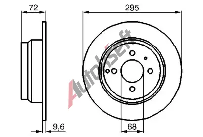 BOSCH Brzdov kotou - 295 mm BO 0986478640, 0 986 478 640