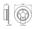 BOSCH Brzdov kotou - 272 mm ‐ BO 0986478641