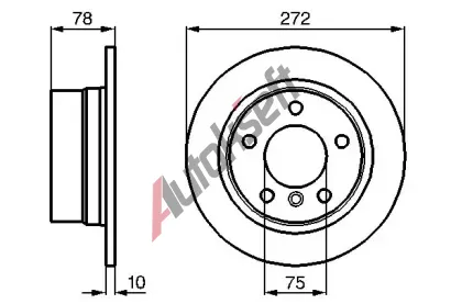 BOSCH Brzdov kotou - 272 mm BO 0986478641, 0 986 478 641