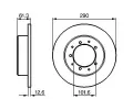 BOSCH Brzdov kotou - 290 mm BO 0986478656, 0 986 478 656