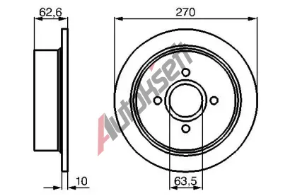 BOSCH Brzdov kotou - 270 mm BO 0986478672, 0 986 478 672