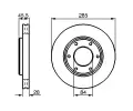 BOSCH Brzdov kotou - 285 mm BO 0986478693, 0 986 478 693