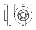 BOSCH Brzdov kotou - 255 mm BO 0986478704, 0 986 478 704