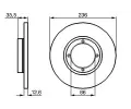 BOSCH Brzdov kotou - 236 mm BO 0986478712, 0 986 478 712