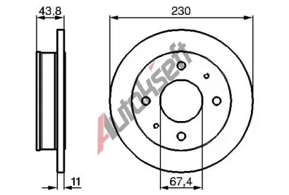 BOSCH Brzdov kotou - 230 mm BO 0986478727, 0 986 478 727