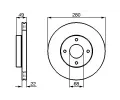 BOSCH Brzdov kotou - 280 mm BO 0986478728, 0 986 478 728