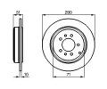 BOSCH Brzdov kotou - 290 mm BO 0986478733, 0 986 478 733