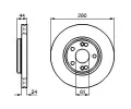 BOSCH Brzdov kotou - 280 mm BO 0986478734, 0 986 478 734