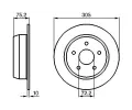 BOSCH Brzdov kotou - 305 mm BO 0986478771, 0 986 478 771