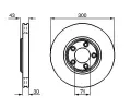 BOSCH Brzdov kotou - 300 mm BO 0986478778, 0 986 478 778