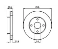 BOSCH Brzdov kotou - 235 mm ‐ BO 0986478787