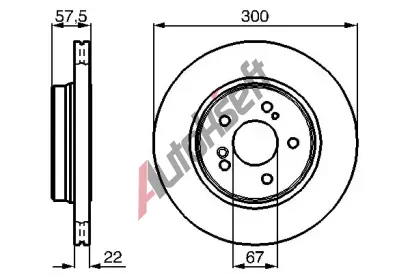 BOSCH Brzdov kotou - 300 mm BO 0986478793, 0 986 478 793