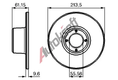 BOSCH Brzdov kotou - 213 mm BO 0986478811, 0 986 478 811