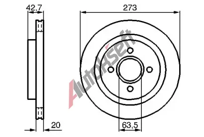 BOSCH Brzdov kotou - 273 mm BO 0986478816, 0 986 478 816