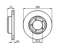 BOSCH Brzdov kotou - 299 mm BO 0986478824, 0 986 478 824