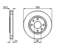 BOSCH Brzdov kotou - 260 mm BO 0986478830, 0 986 478 830