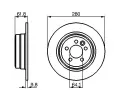 BOSCH Brzdov kotou - 280 mm BO 0986478837, 0 986 478 837