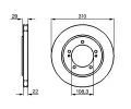 BOSCH Brzdov kotou - 310 mm BO 0986478839, 0 986 478 839