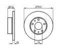 BOSCH Brzdov kotou - 280 mm BO 0986478843, 0 986 478 843