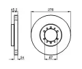 BOSCH Brzdov kotou - 276 mm BO 0986478844, 0 986 478 844