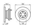 BOSCH Brzdov kotou - 290 mm BO 0986478885, 0 986 478 885