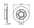 BOSCH Brzdov kotou - 245 mm BO 0986478888, 0 986 478 888