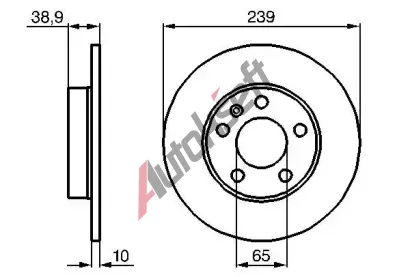 BOSCH Brzdov kotou - 239 mm BO 0986478894, 0 986 478 894