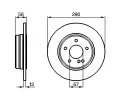 BOSCH Brzdov kotou - 290 mm BO 0986478899, 0 986 478 899